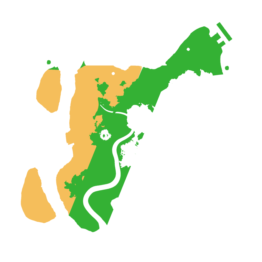 Biome Rust Map: Procedural Map, Size: 2500, Seed: 1916190089