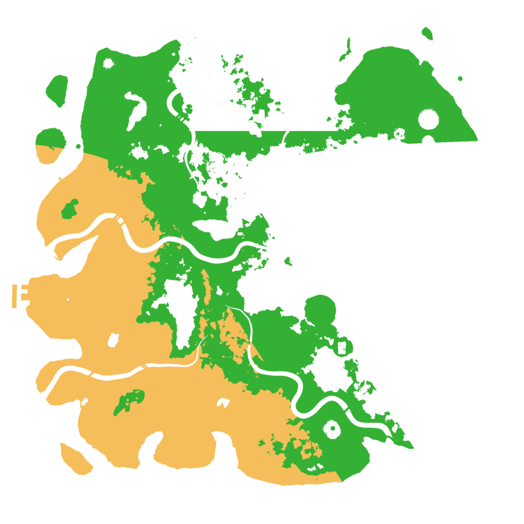 Biome Rust Map: Procedural Map, Size: 4500, Seed: 1991365053
