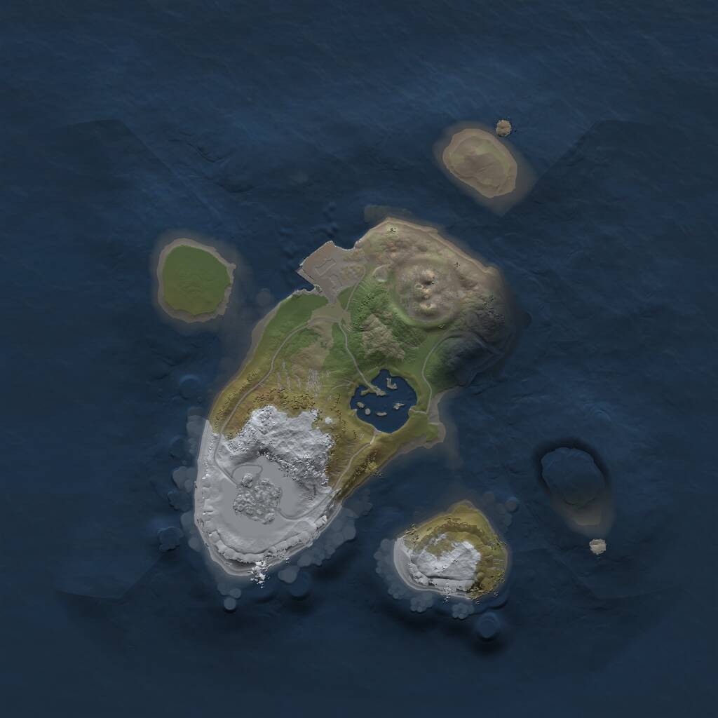 Rust Map: Procedural Map, Size: 1800, Seed: 35000, 3 Monuments