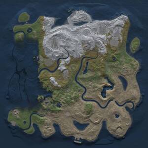 Thumbnail Rust Map: Procedural Map, Size: 4250, Seed: 189662282, 17 Monuments