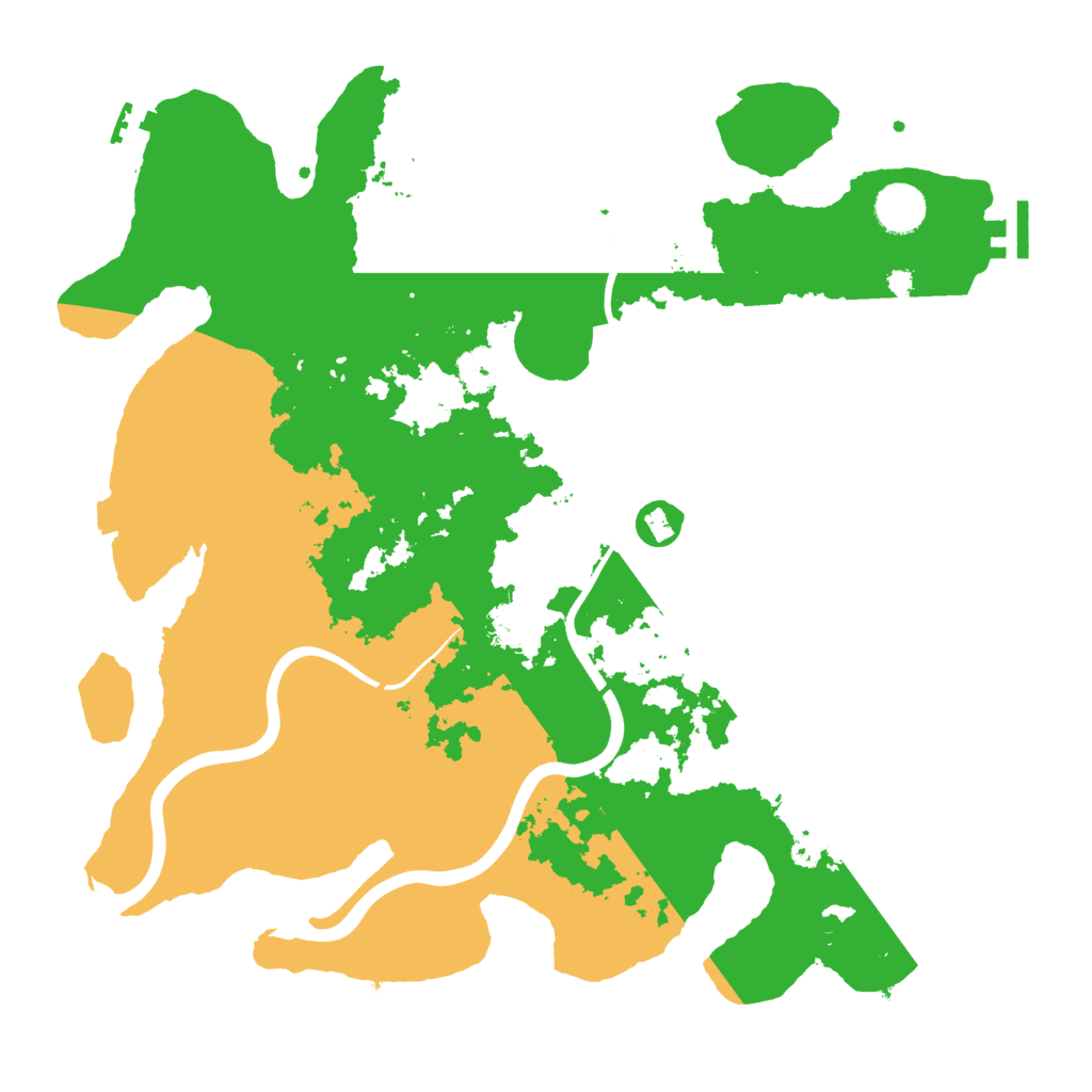 Biome Rust Map: Procedural Map, Size: 3800, Seed: 12004