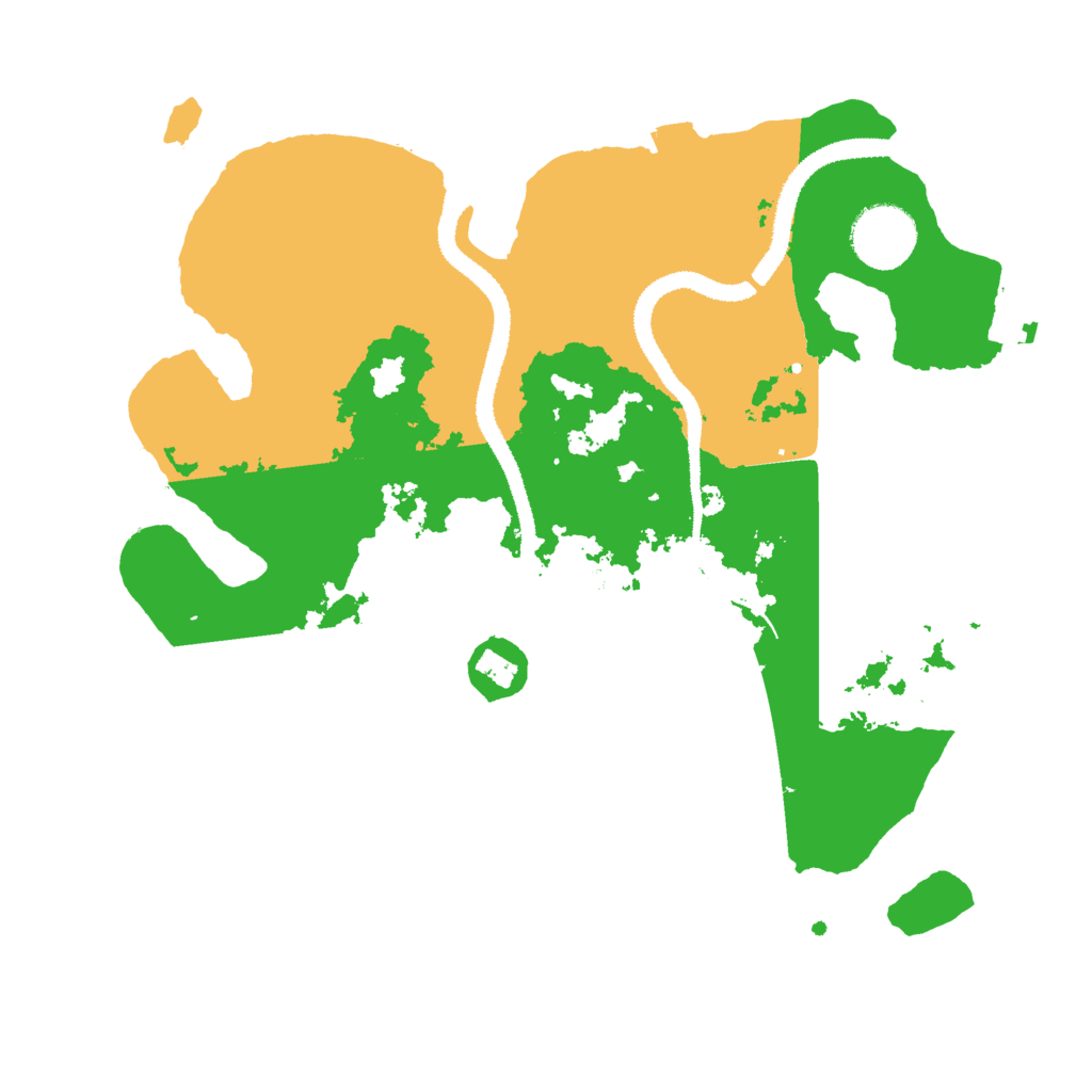 Biome Rust Map: Procedural Map, Size: 3000, Seed: 30061540