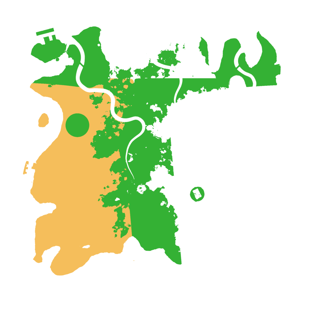 Biome Rust Map: Procedural Map, Size: 3500, Seed: 59598