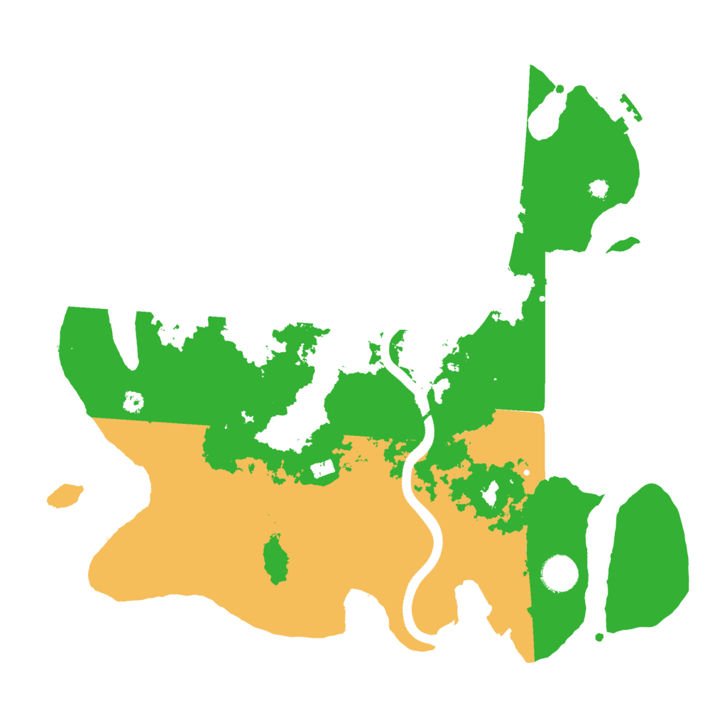 Biome Rust Map: Procedural Map, Size: 3500, Seed: 419370820
