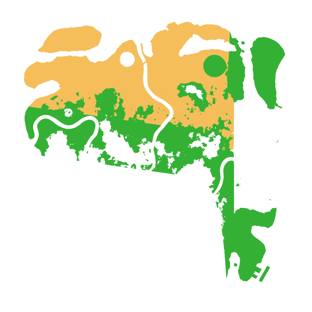 Biome Rust Map: Procedural Map, Size: 3700, Seed: 1996105789