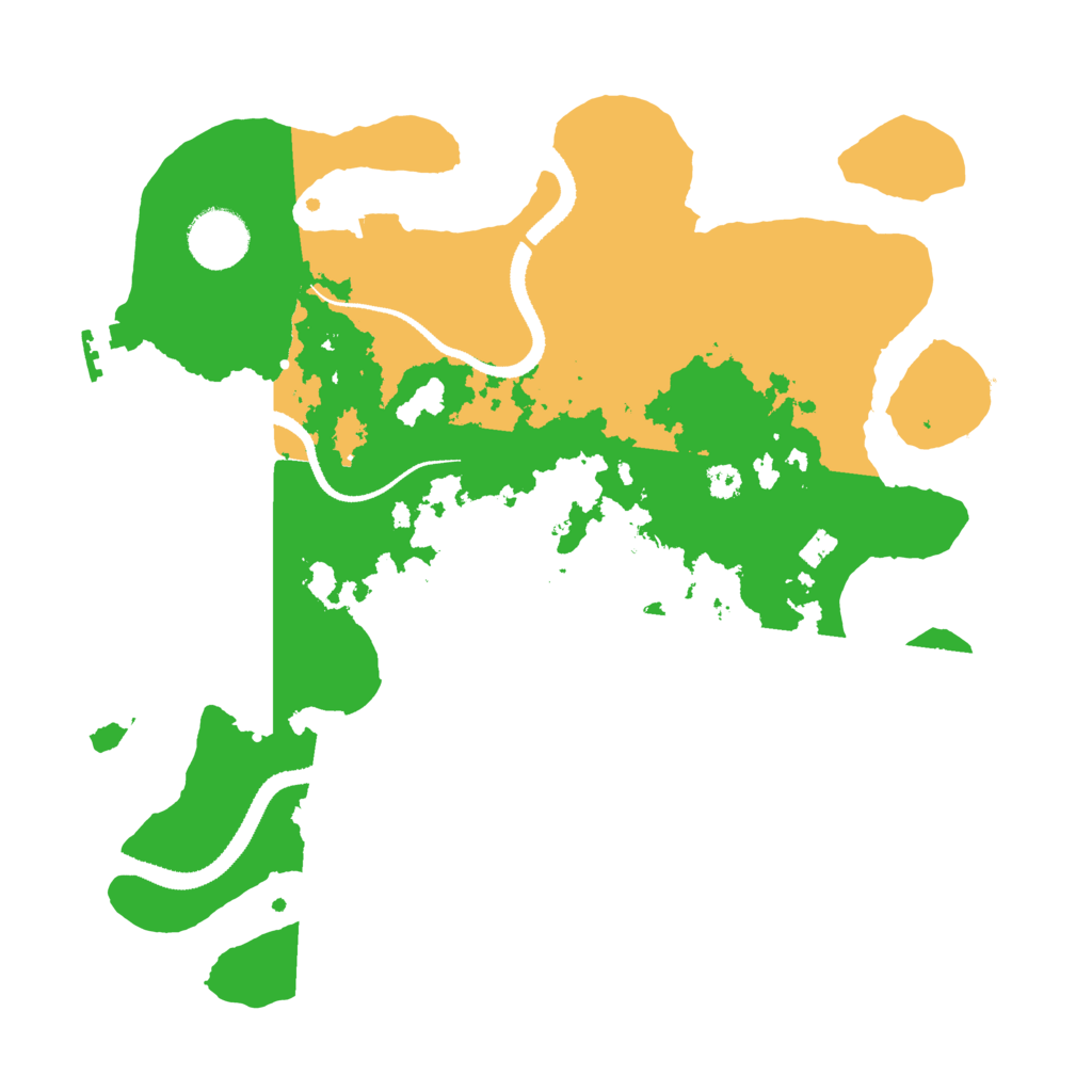 Biome Rust Map: Procedural Map, Size: 3200, Seed: 318298893