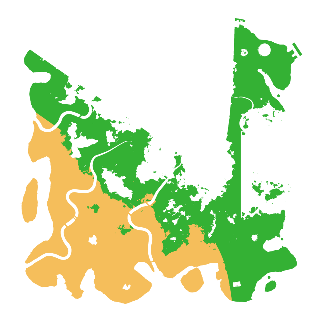 Biome Rust Map: Procedural Map, Size: 4500, Seed: 64651