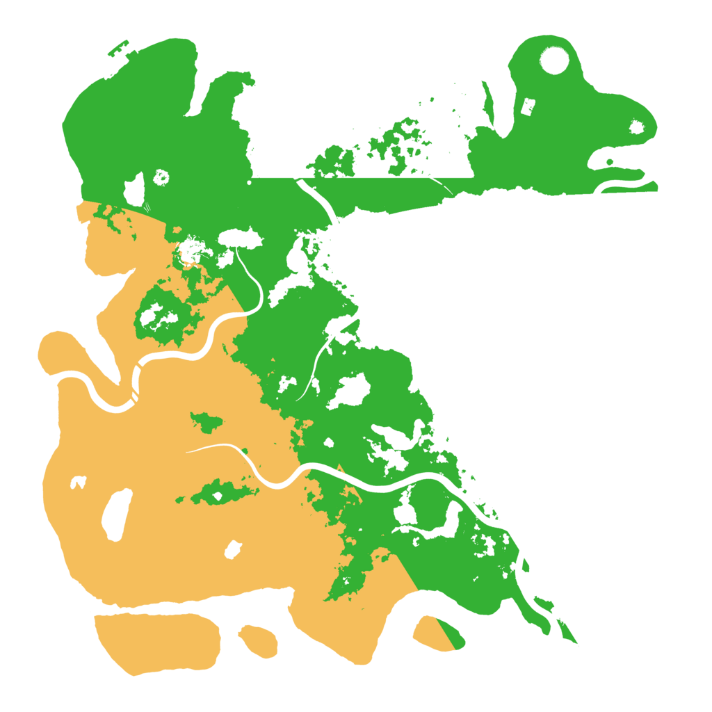 Biome Rust Map: Procedural Map, Size: 4500, Seed: 705236529