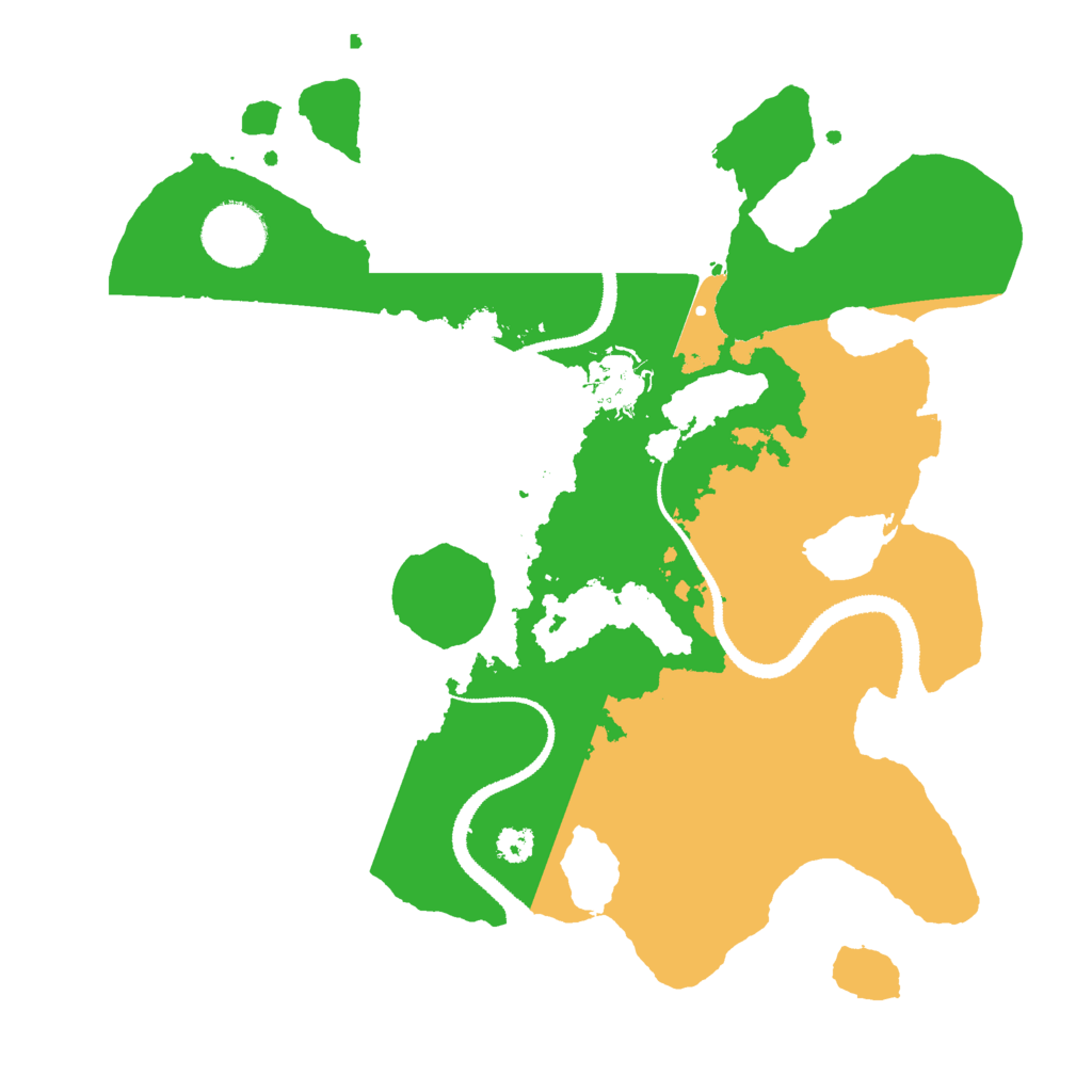 Biome Rust Map: Procedural Map, Size: 3000, Seed: 734661963