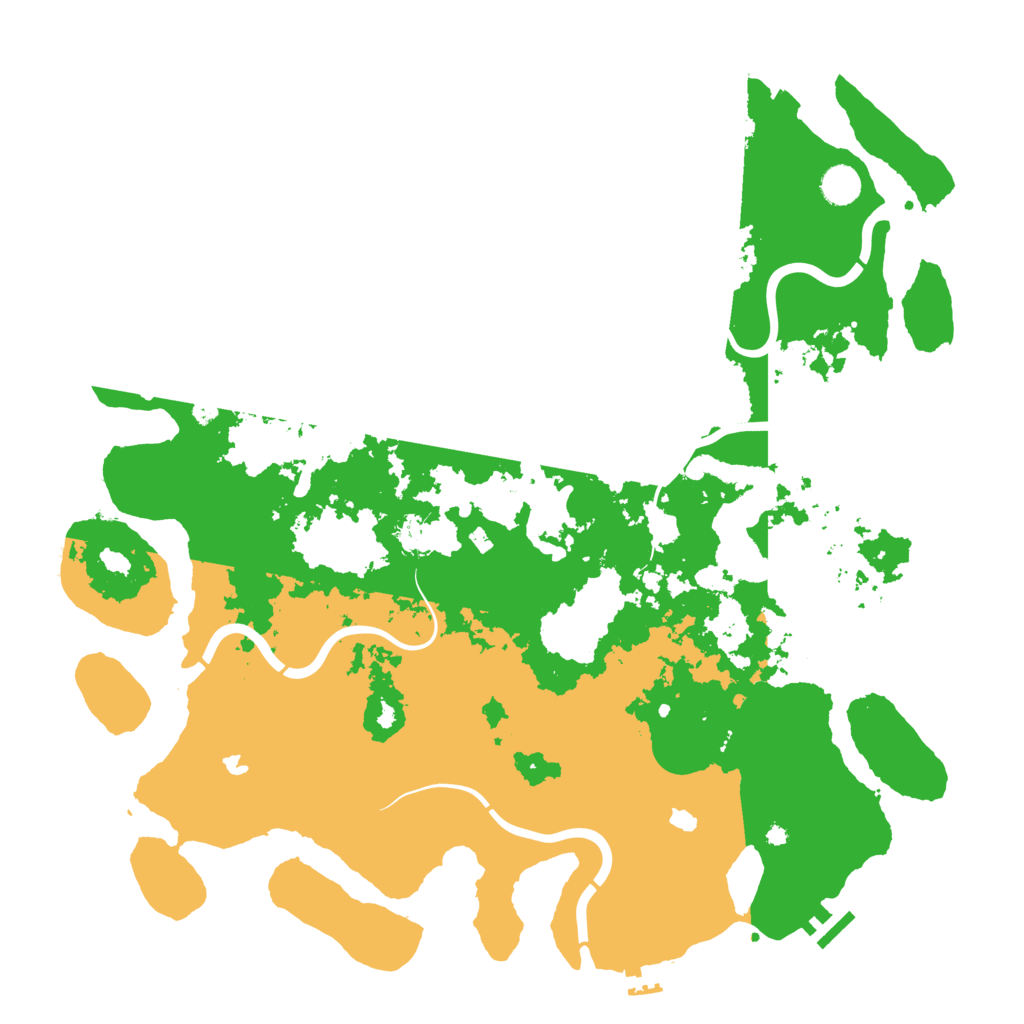 Biome Rust Map: Procedural Map, Size: 4500, Seed: 740710088