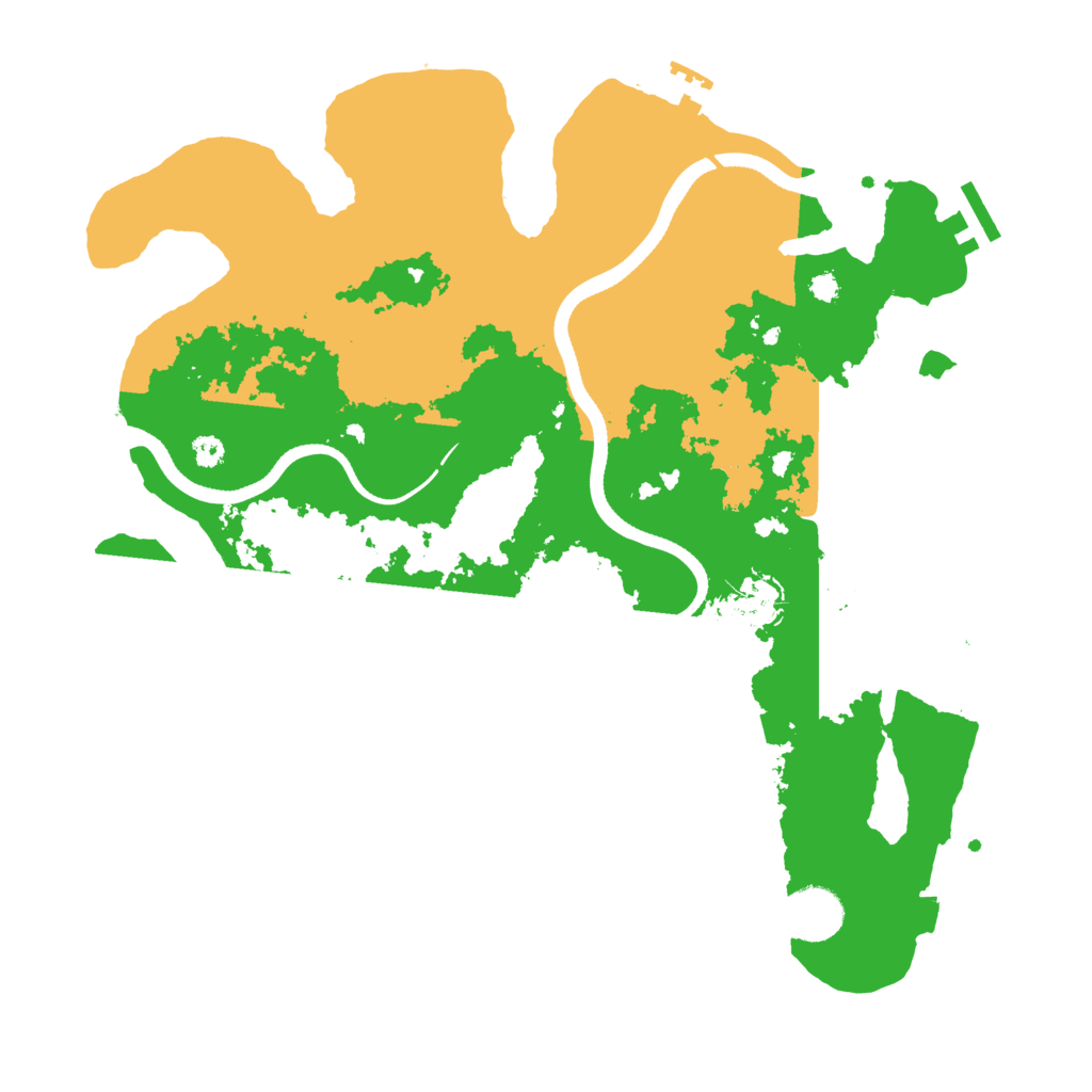 Biome Rust Map: Procedural Map, Size: 3500, Seed: 587838622