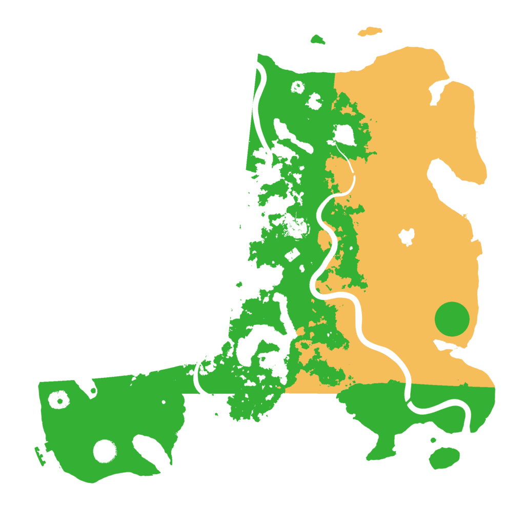 Biome Rust Map: Procedural Map, Size: 4000, Seed: 8654321