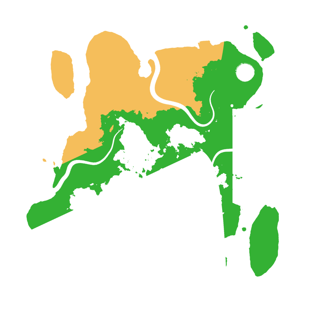 Biome Rust Map: Procedural Map, Size: 3000, Seed: 3620518