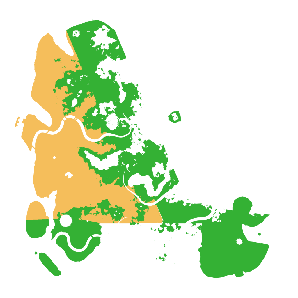 Biome Rust Map: Procedural Map, Size: 4300, Seed: 760256925