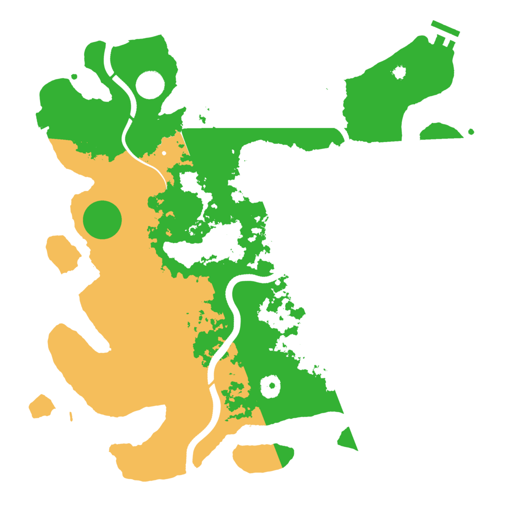 Biome Rust Map: Procedural Map, Size: 3500, Seed: 1856213718