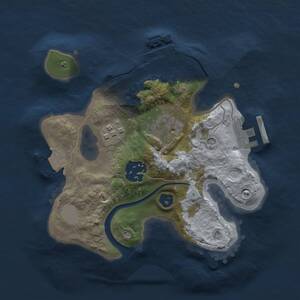 Thumbnail Rust Map: Procedural Map, Size: 2125, Seed: 1901290548, 7 Monuments