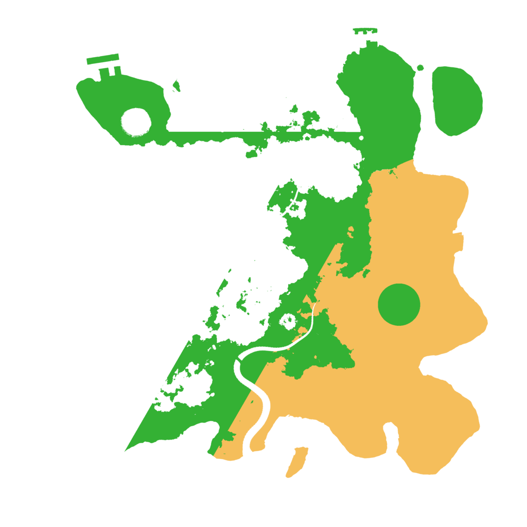 Biome Rust Map: Procedural Map, Size: 3300, Seed: 39948017