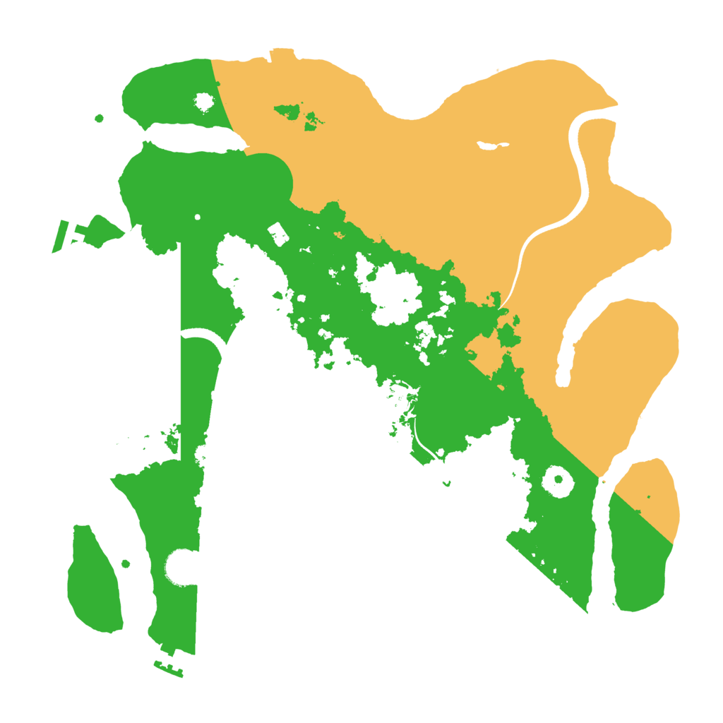 Biome Rust Map: Procedural Map, Size: 3500, Seed: 99934166