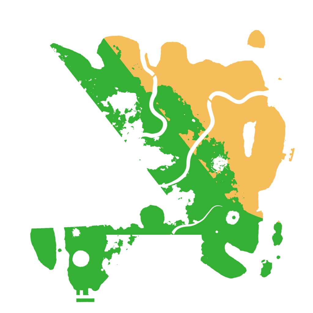Biome Rust Map: Procedural Map, Size: 3500, Seed: 473509905