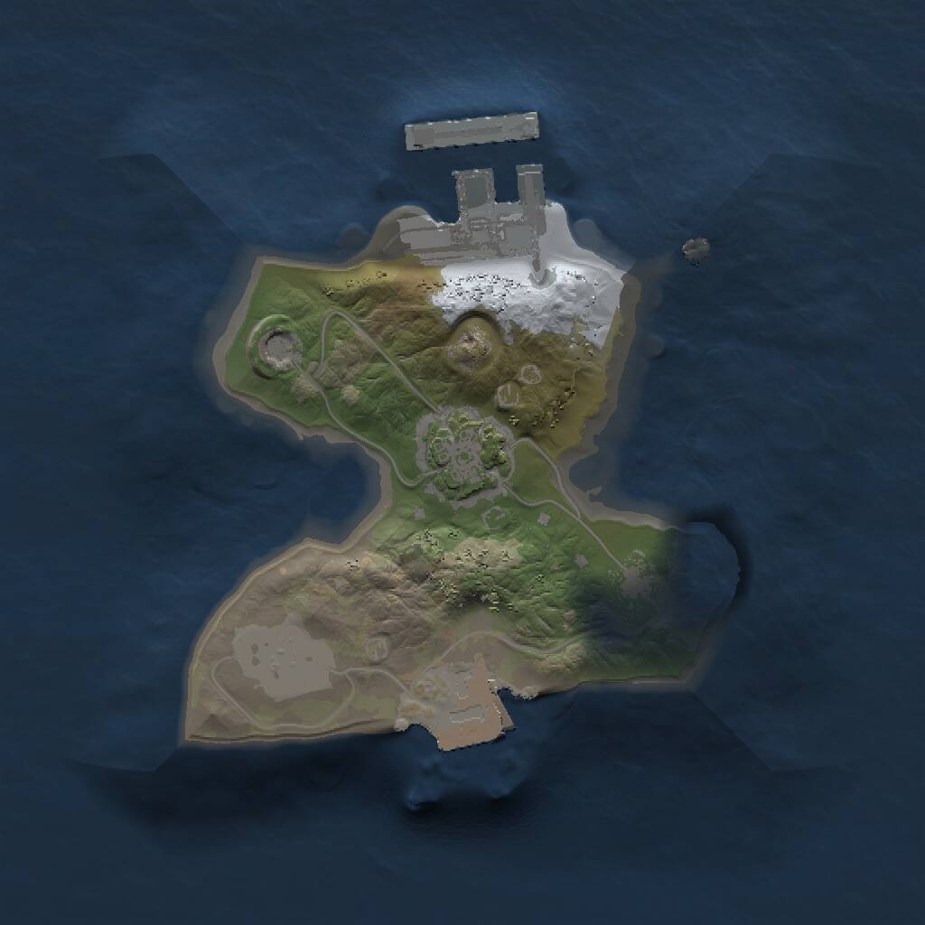 Rust Map: Procedural Map, Size: 1400, Seed: 333507907, 3 Monuments
