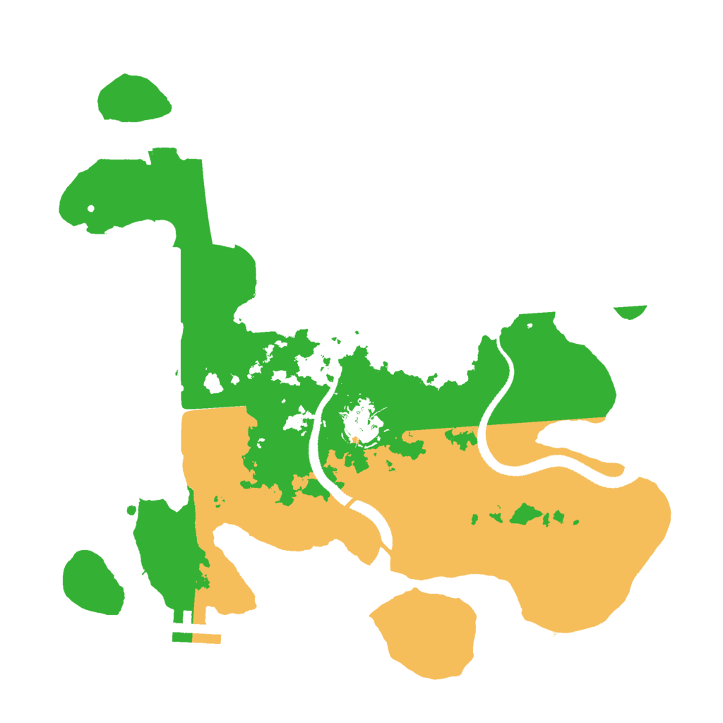 Biome Rust Map: Procedural Map, Size: 3000, Seed: 1245438971