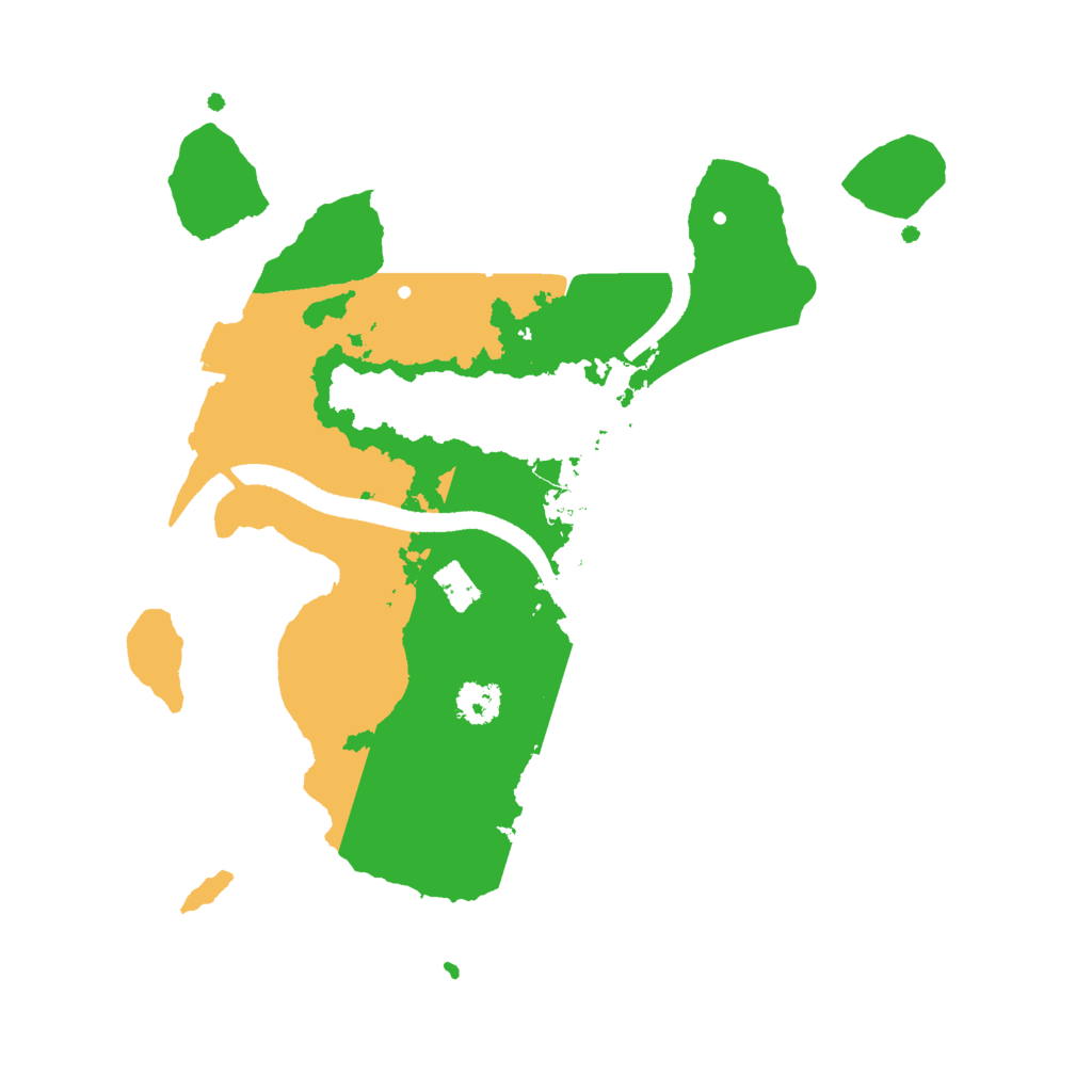 Biome Rust Map: Procedural Map, Size: 2500, Seed: 690897033