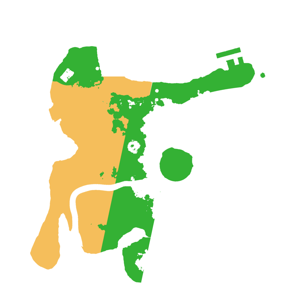 Biome Rust Map: Procedural Map, Size: 2500, Seed: 6545441