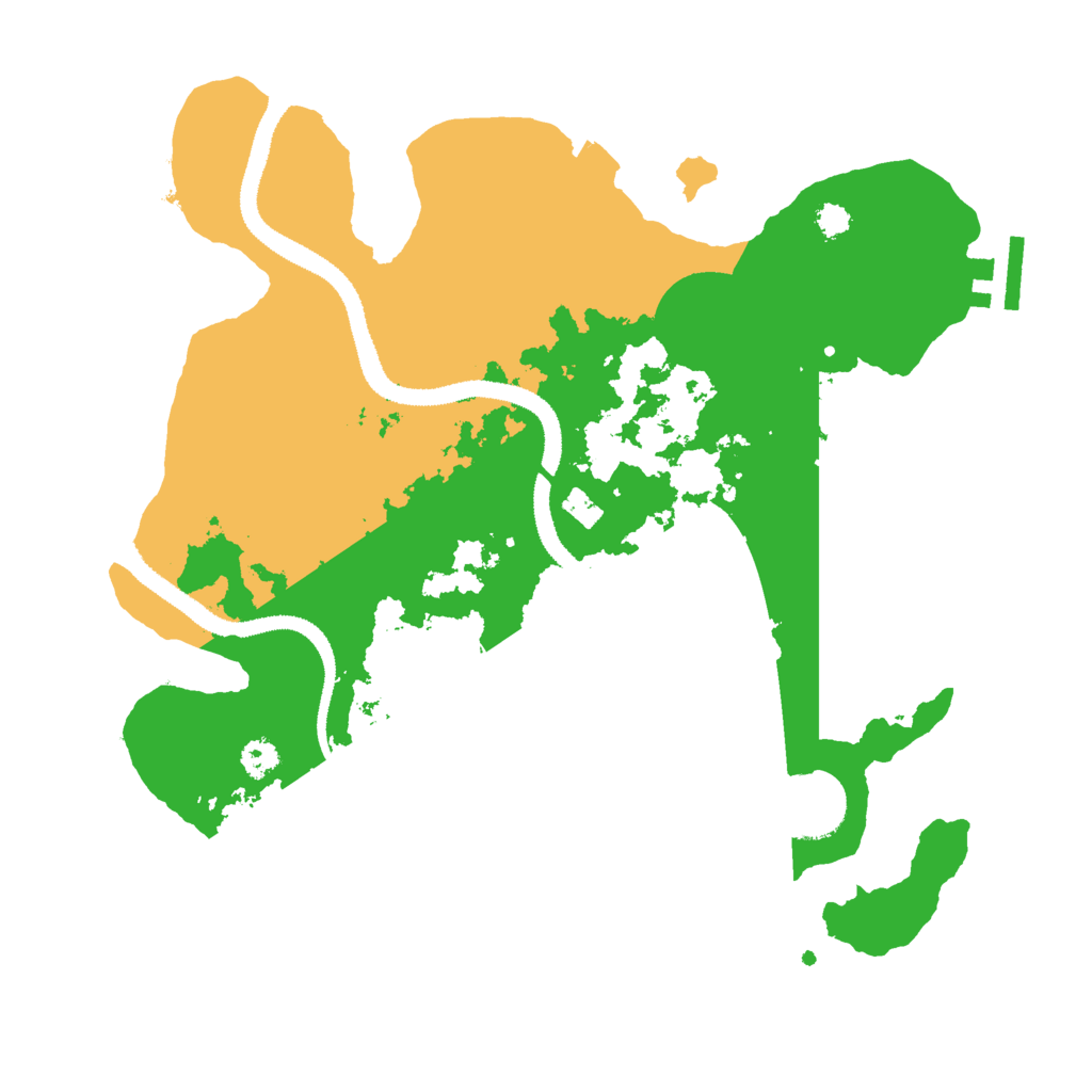 Biome Rust Map: Procedural Map, Size: 3000, Seed: 184565202