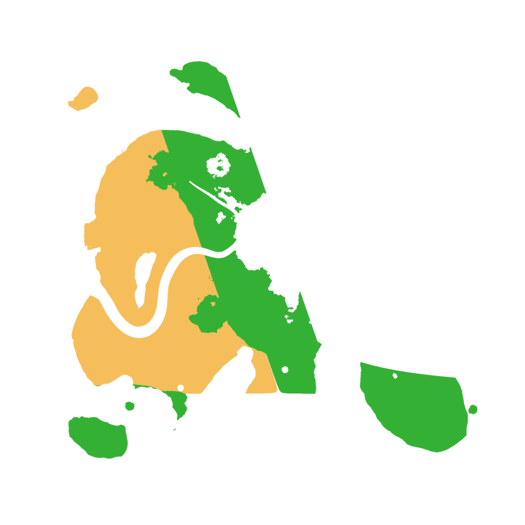 Biome Rust Map: Procedural Map, Size: 2300, Seed: 45678