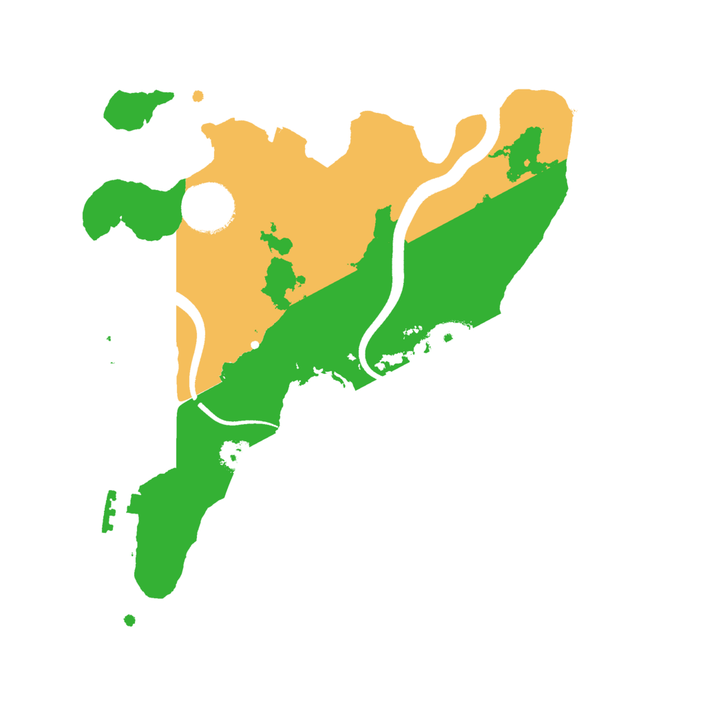 Biome Rust Map: Procedural Map, Size: 2500, Seed: 12365