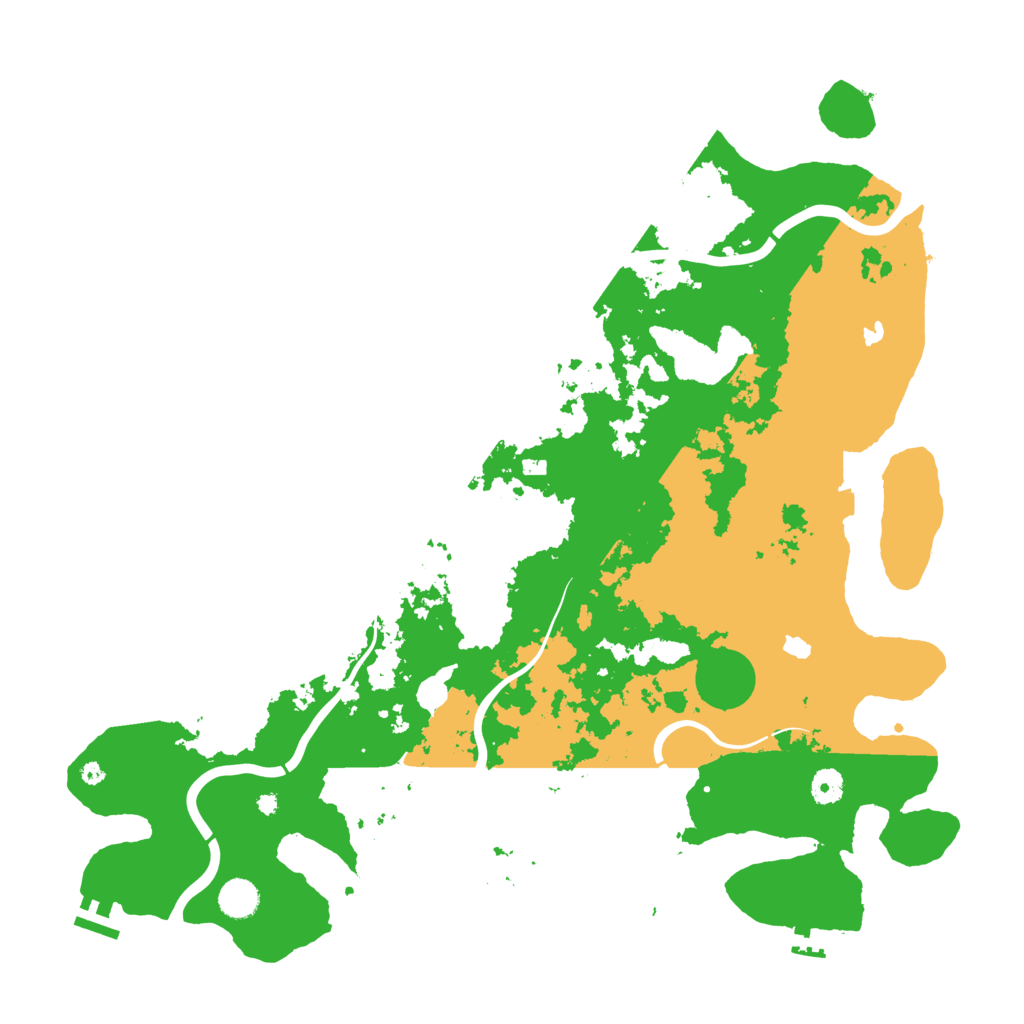 Biome Rust Map: Procedural Map, Size: 4500, Seed: 198523150