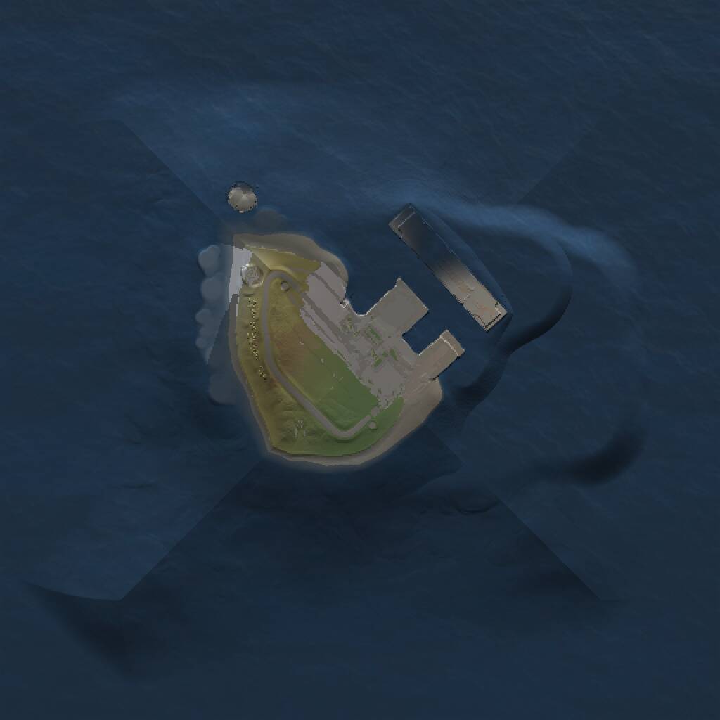 Rust Map: Procedural Map, Size: 1000, Seed: 1967696424, 2 Monuments