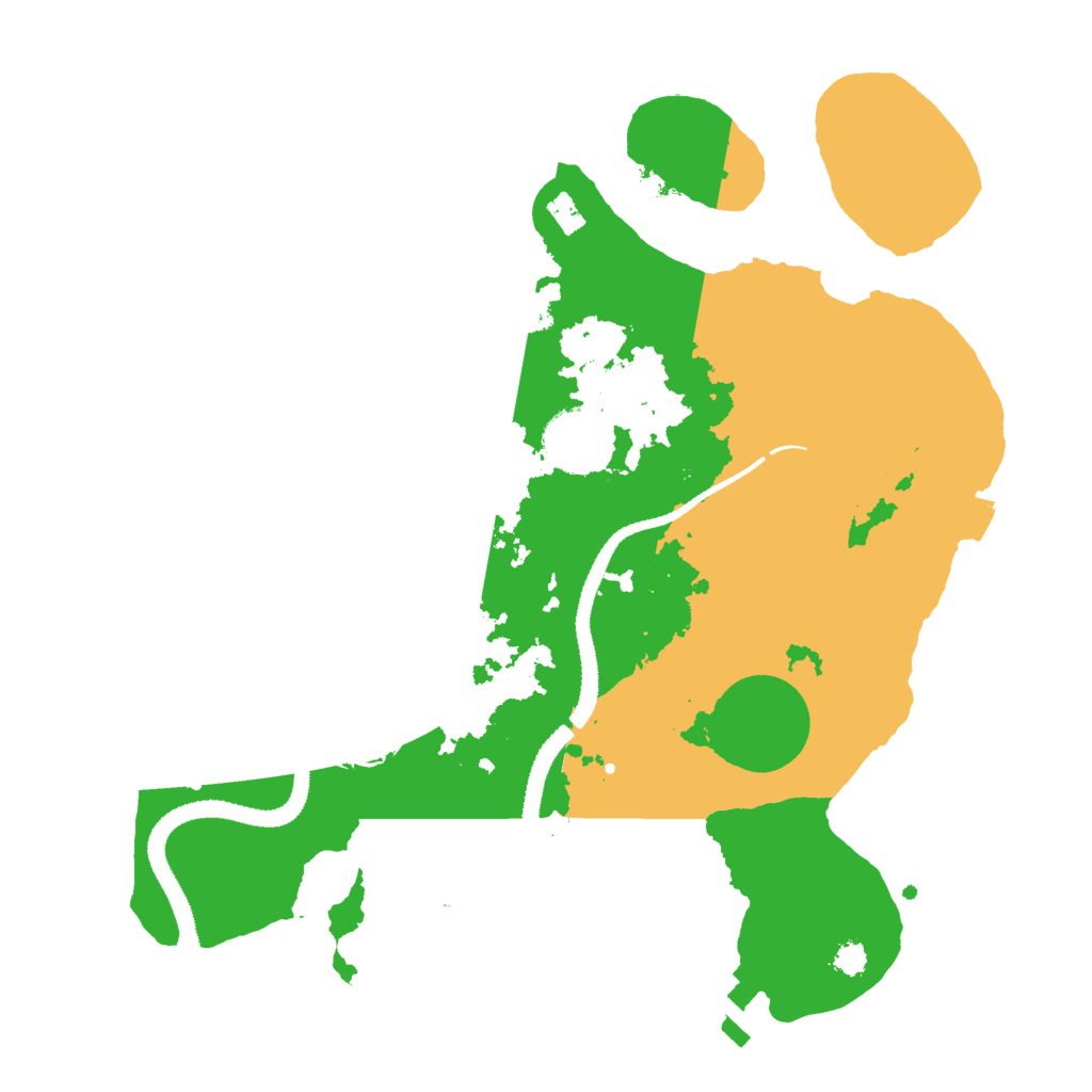 Biome Rust Map: Procedural Map, Size: 3000, Seed: 674125