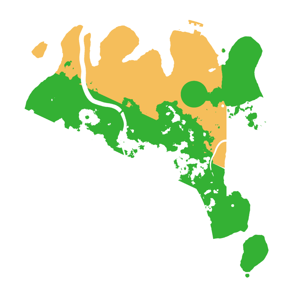 Biome Rust Map: Procedural Map, Size: 3000, Seed: 1337092721
