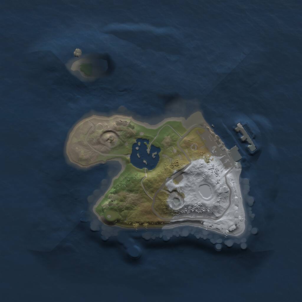 Rust Map: Procedural Map, Size: 1500, Seed: 533350625, 3 Monuments