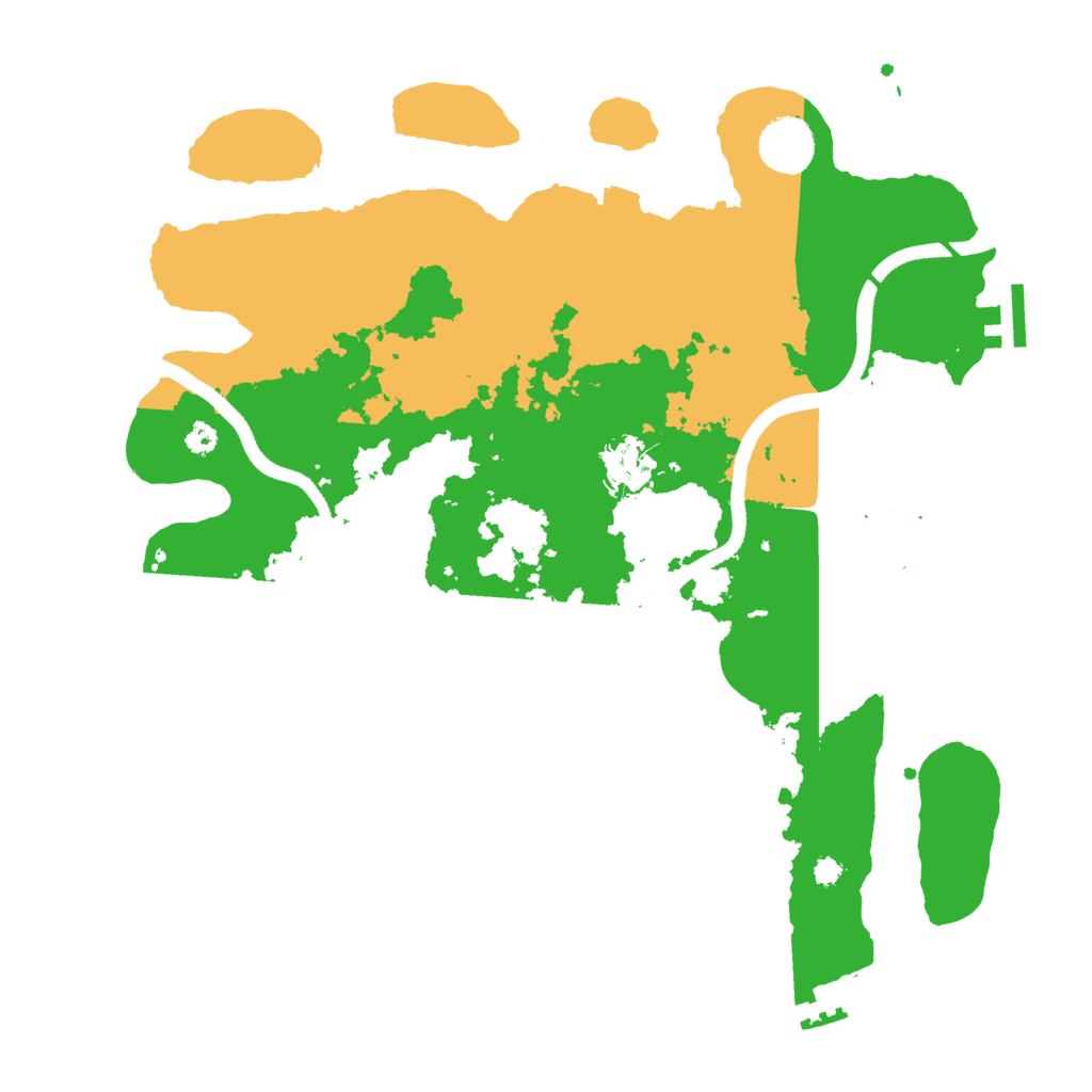 Biome Rust Map: Procedural Map, Size: 3500, Seed: 1448964