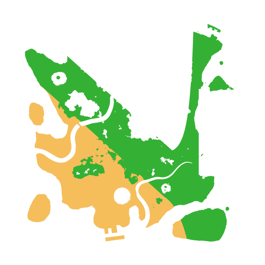 Biome Rust Map: Procedural Map, Size: 2800, Seed: 388844982