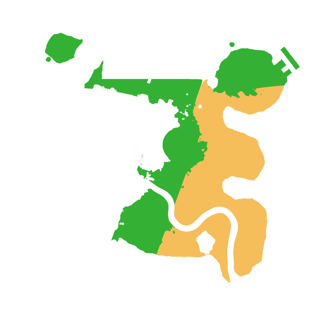 Biome Rust Map: Procedural Map, Size: 2500, Seed: 734661963