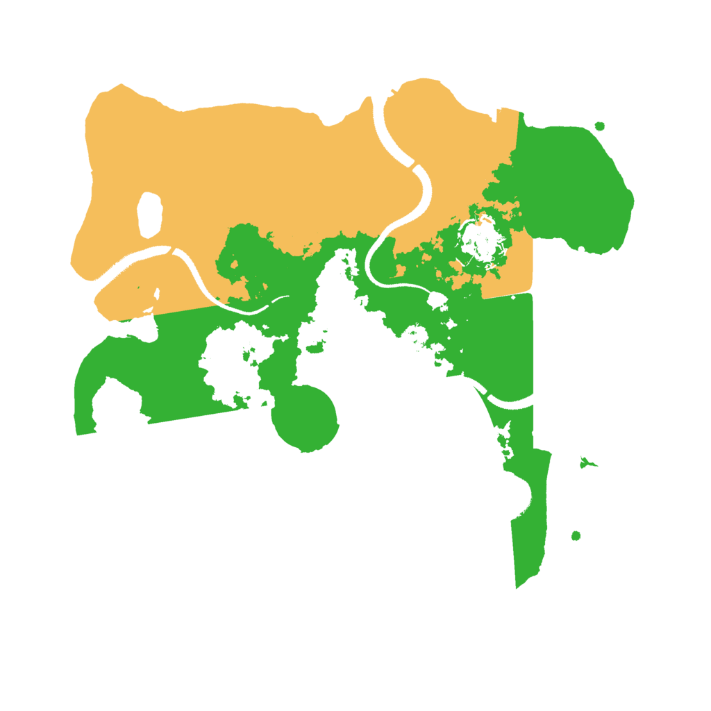 Biome Rust Map: Procedural Map, Size: 3000, Seed: 26360