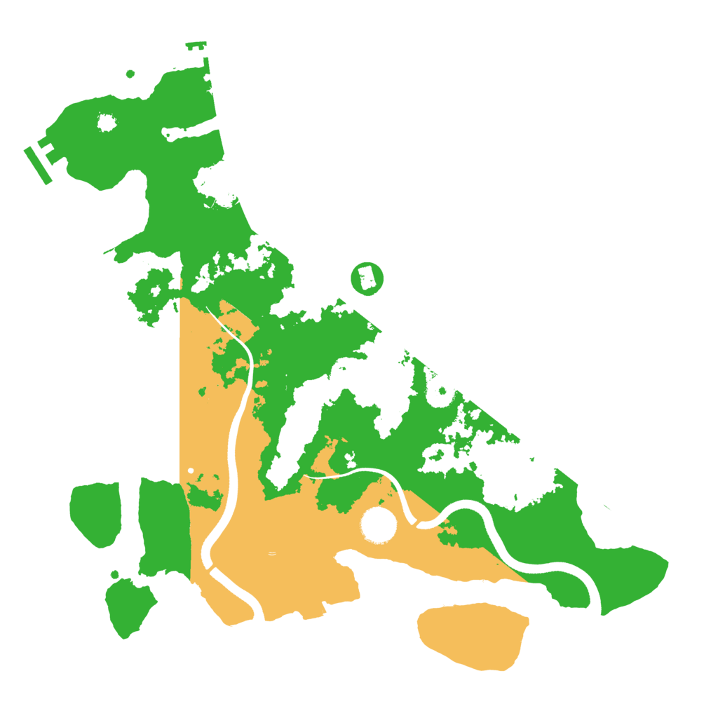 Biome Rust Map: Procedural Map, Size: 3500, Seed: 94843820
