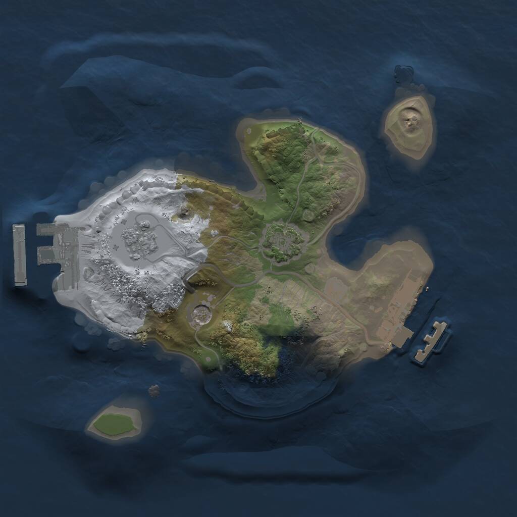Rust Map: Procedural Map, Size: 1700, Seed: 499838691, 6 Monuments