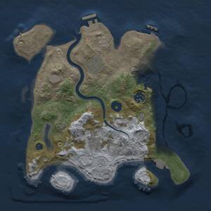 Thumbnail Rust Map: Procedural Map, Size: 3000, Seed: 114861, 10 Monuments