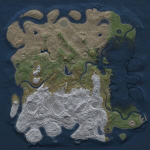 Thumbnail Rust Map: Procedural Map, Size: 4750, Seed: 1728627745, 17 Monuments