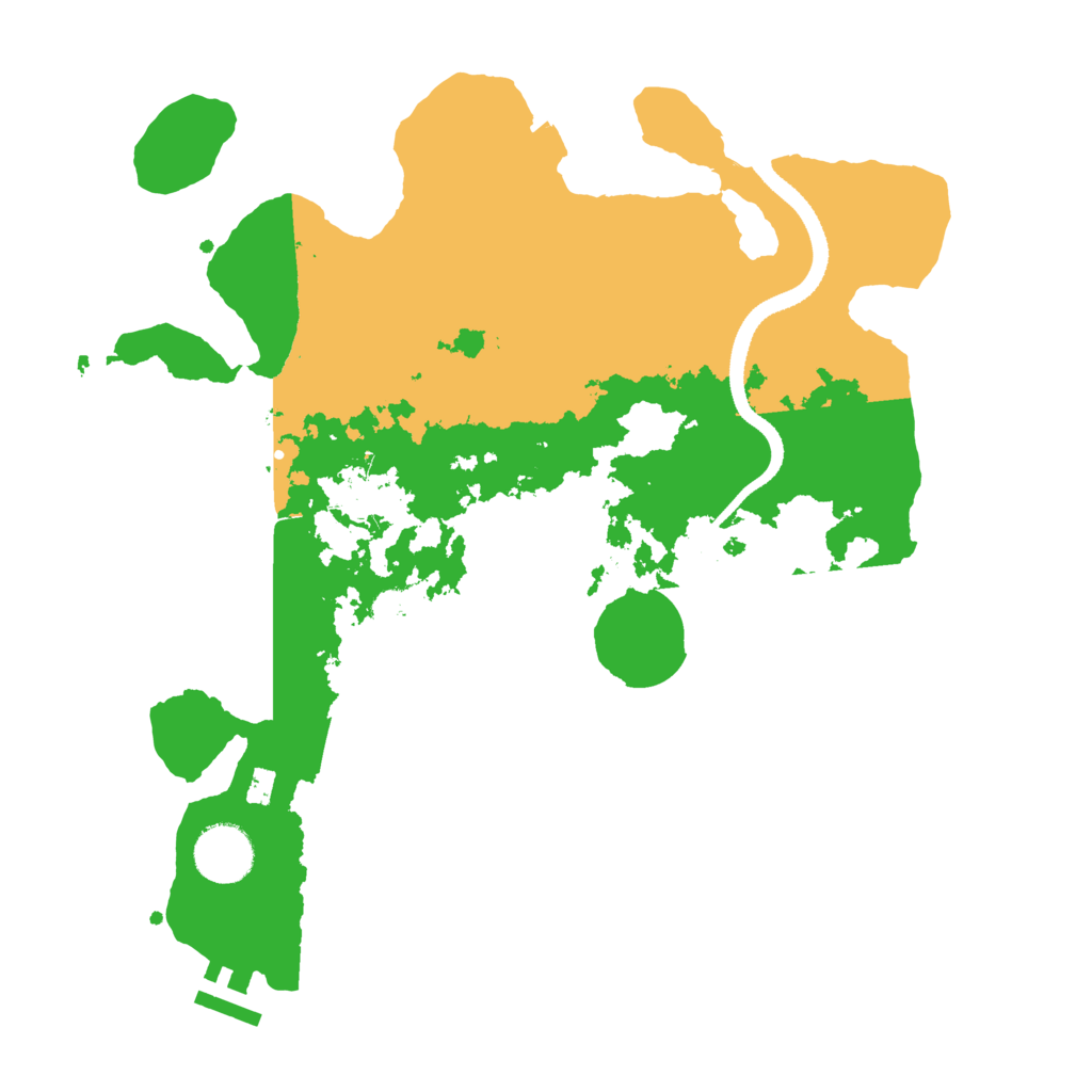 Biome Rust Map: Procedural Map, Size: 3250, Seed: 1864354485