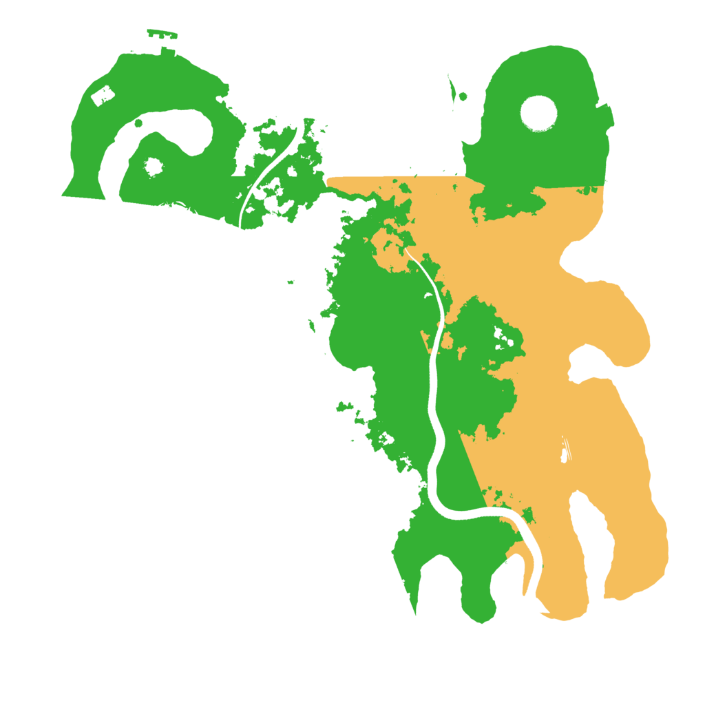 Biome Rust Map: Procedural Map, Size: 3500, Seed: 558102994