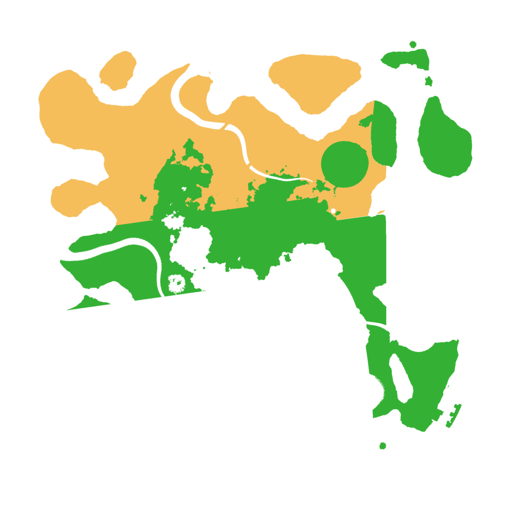 Biome Rust Map: Procedural Map, Size: 3000, Seed: 7461