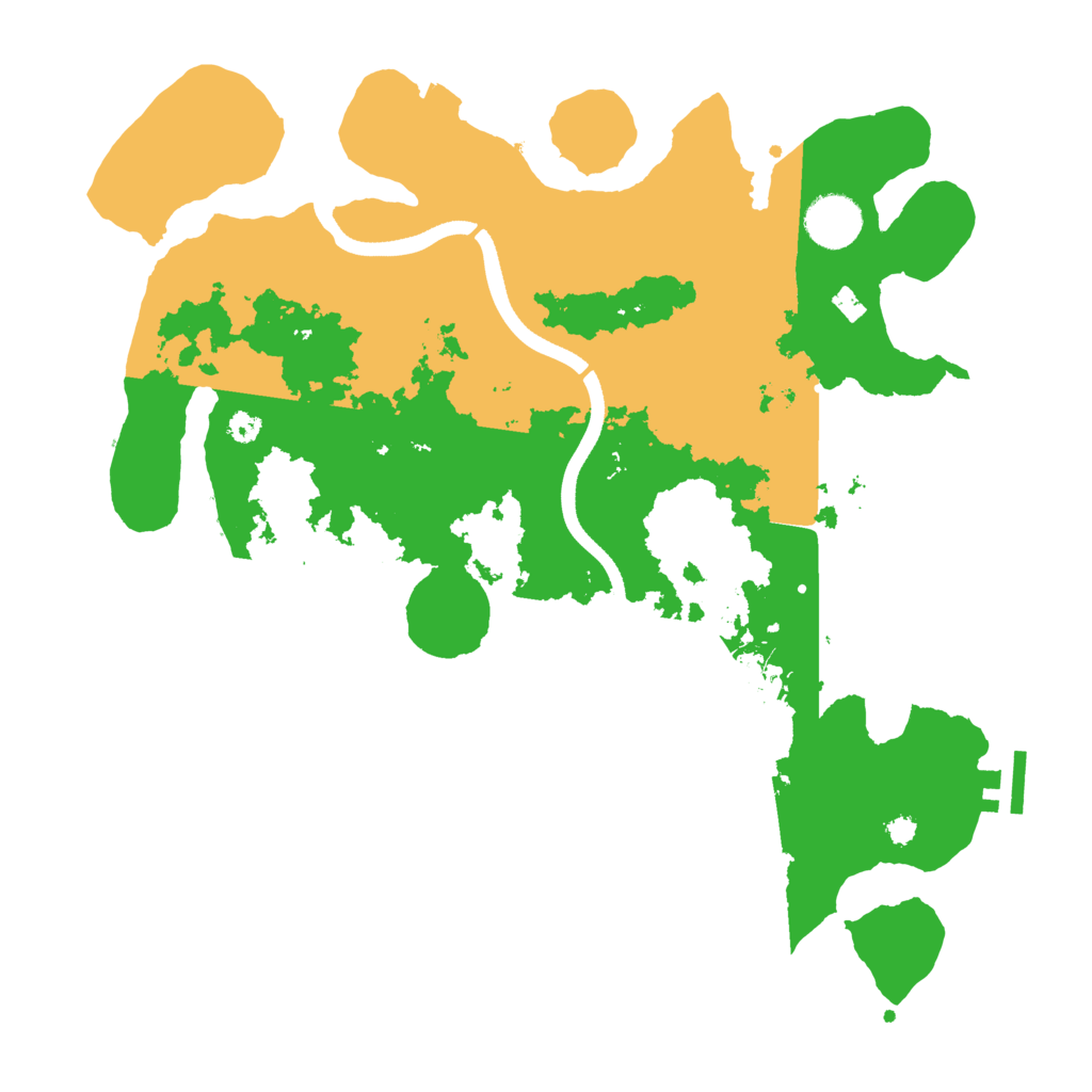 Biome Rust Map: Procedural Map, Size: 3500, Seed: 2119557385
