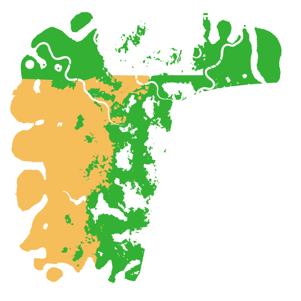 Biome Rust Map: Procedural Map, Size: 6000, Seed: 9923333