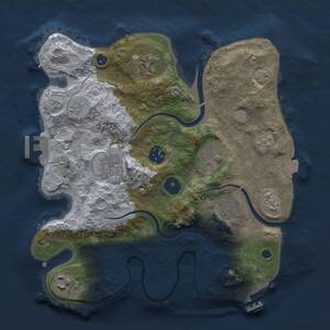 Thumbnail Rust Map: Procedural Map, Size: 3000, Seed: 486328296, 13 Monuments