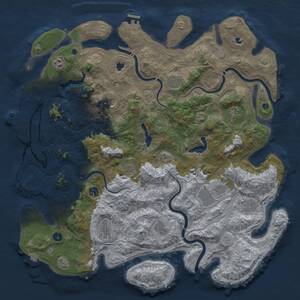 Thumbnail Rust Map: Procedural Map, Size: 4775, Seed: 1420127337, 17 Monuments